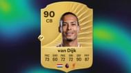 Virgil van Dijk is among the best players with both Aerial Fortress and Anticipate Playstyle in the game (Image via EA Sports)